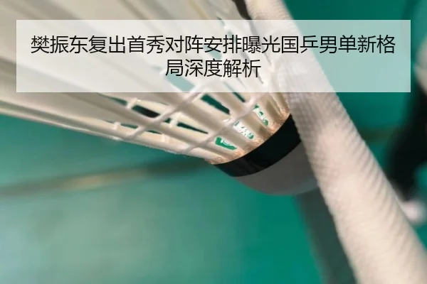 樊振东复出首秀对阵安排曝光国乒男单新格局深度解析
